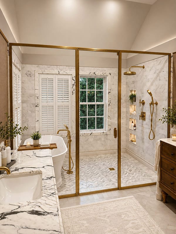 bronze mooi shower