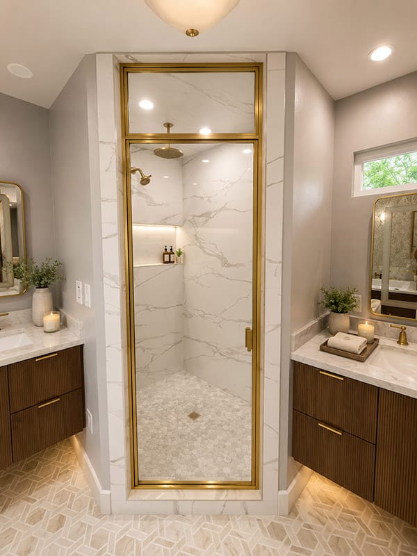 bronze mooi shower