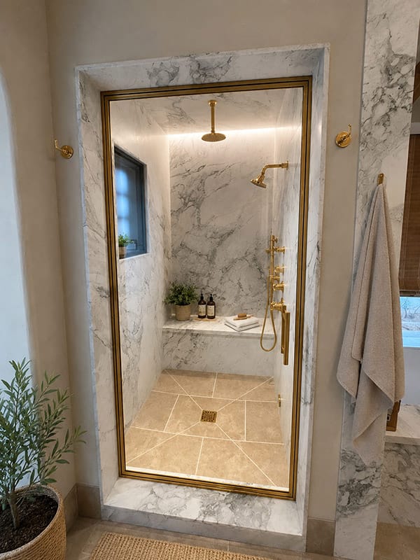 bronze mooi shower