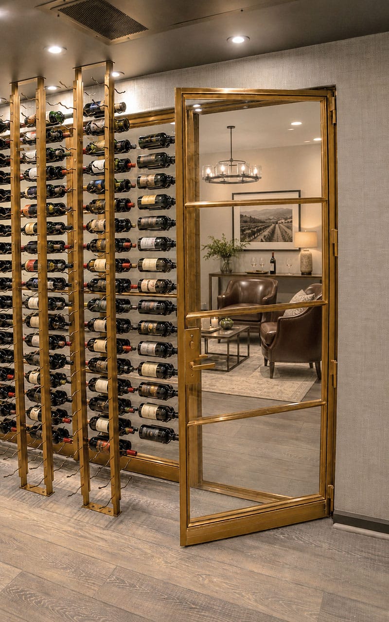 bronze wine cellar